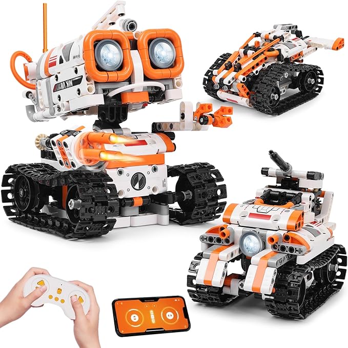 STEM Robotics Kits for Kids Ages 8-12 8-14 Year Old, 3 in 1 Remote/APP Control & Programming Robot Building Set, Toy Coding Science Projects, Birthday Gift Ideas for 8 9 10 11 12+ Boys & Girls