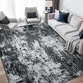 RELEANY Washable Area Rugs 6'x8' Non-Slip Modern Abstract Soft by RELEANY