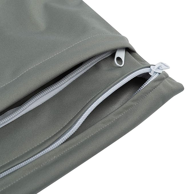 ALVABABY 3pcs Baby Cloth Diaper Wet/Dry Bags|Waterproof Reusable with Two Pockets|Travel, Beach, Pool, Daycare, Soiled Baby Items,Yoga，Gym Bag for Swimsuits or Wet Clothes 3L-B29