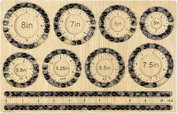 Petoysoso Bead Boards for Jewelry Making, Bamboo Beading Board for Jewelry Bracelet Making, Bracelet Bead Board, Bracelet Bead Board for Bracelet, Jewelry Making Supplies,Bracelet 5"to 8"