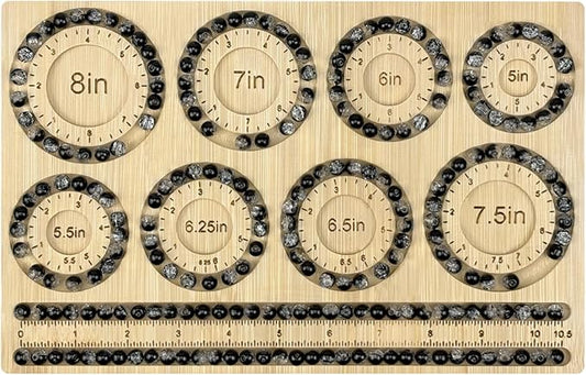 Petoysoso Bead Boards for Jewelry Making, Bamboo Beading Board for Jewelry Bracelet Making, Bracelet Bead Board, Bracelet Bead Board for Bracelet, Jewelry Making Supplies,Bracelet 5"to 8"