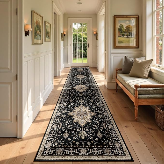 RELEANY Area Rugs 2'6"x12' Runner Rug Non Slip Washable by RELEANY