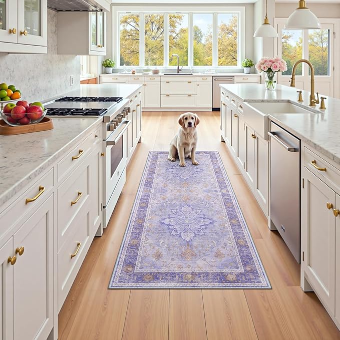 RELEANY Area Rugs 2'x6' Runner Rug Non Slip Washable - Image 3