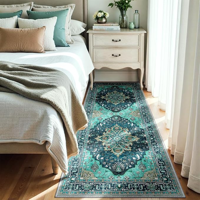 RELEANY Area Rugs 3'x7' Runner Rug Non Slip Washable by RELEANY