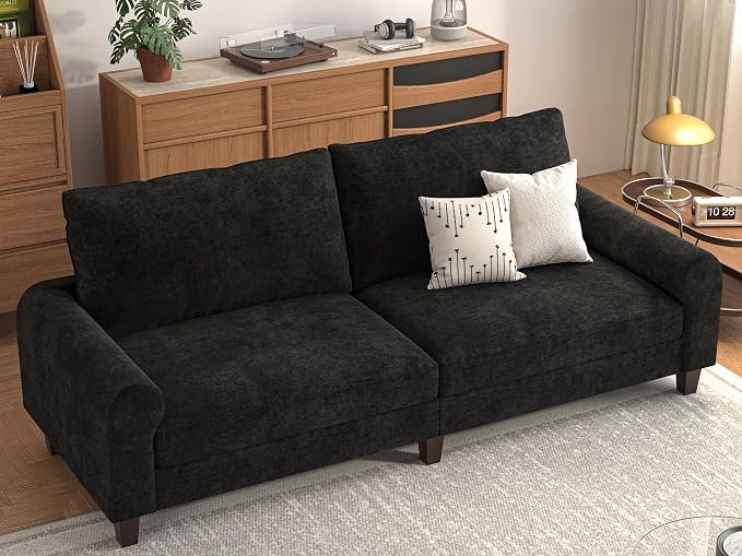 EASE MOOSE 70.6" Modern Deep Seat Loveseat Couch, Soft Chenille Sofa - Image 3