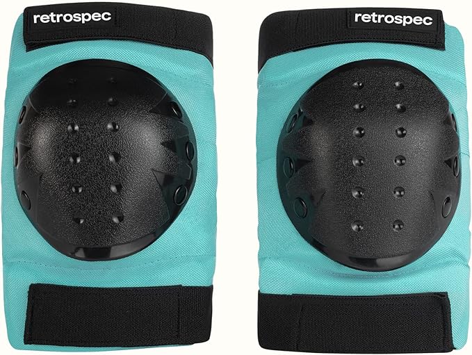 Retrospec Knee Pads, Elbow Pads & Wrist Guards for Men, Women & Kids - Protective Gear for Skateboarding, Roller Skate, Rollerblade, BMX & Scooter - Multi Sport Pad Set