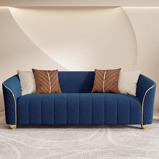 1-Piece Luxury Velvet Sofa Set for Living Room, Elegant Design Couch Set by yunqishiHOME