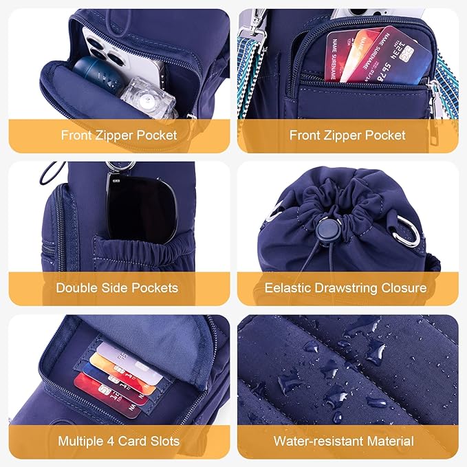 Water Bottle Bag 40 oz Crossbody Holder for Walking Hiking Insulated Carrier Purse with Adjustable Strap