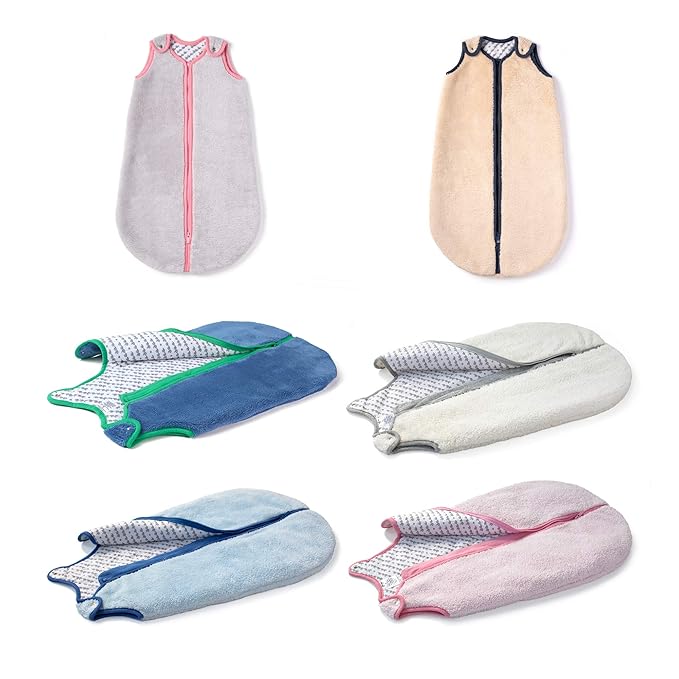 baby deedee Sleep Nest Teddy Baby Sleeping Bag, Pink, Medium (6-18 Months)