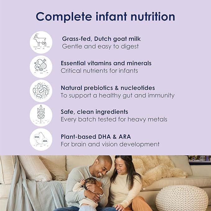 Kabrita Goat Milk Infant Formula - Easy to Digest Baby Formula 0-12 Months - Contains Prebiotics, Iron, DHA, Non-GMO - Gentle on Sensitive Tummies - Formula Supporting Gut Health & Sleep - 14oz (Pack of 12)