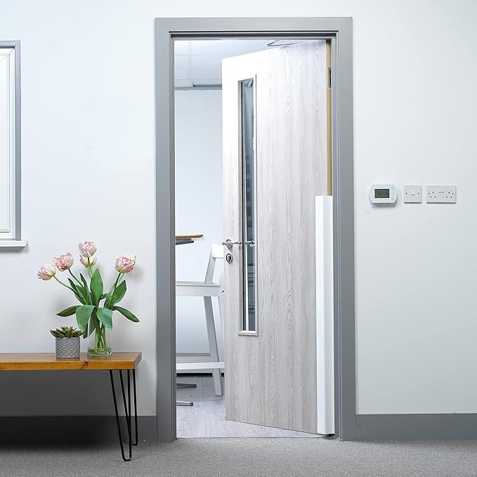 Cardea Child Safety Door Finger Pinch Guard Hinge Protector for The Front of The Door – White (5 Pack)