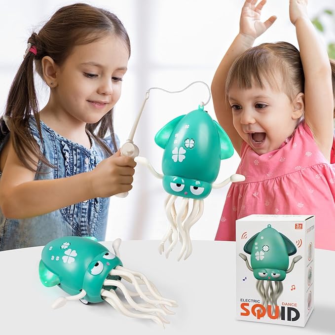 Magic Dancing Octopus Toys, Musical LED Toy, 3 Colors Available (Green)