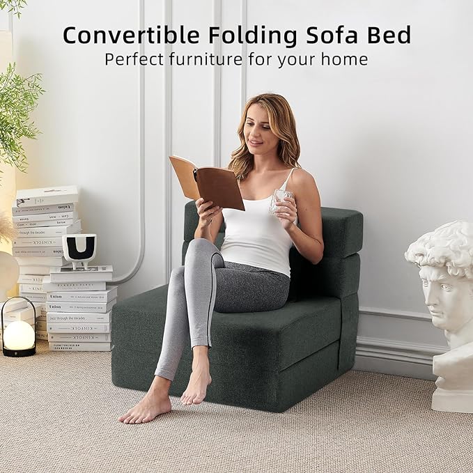 FILUXE Folding Sofa Bed | Convertible Sleeper Chair Bed - Image 5