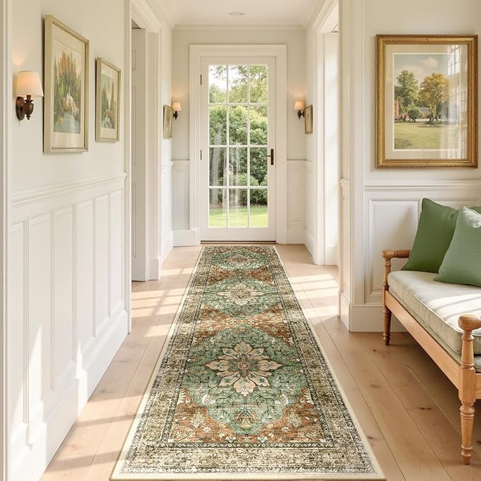 RELEANY Area Rugs 2'x7' Runner Rug Non Slip Washable - Image 2