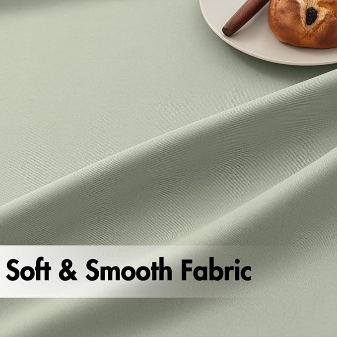 ANRODUO Back Tab Blackout Curtains for Bedroom Living Room, Rod Pocket Pinch Pleated Thermal Insulated Room Darkening Curtains 63 Inches Long 2 Panels, Sage Green, 52 x 63 Inch