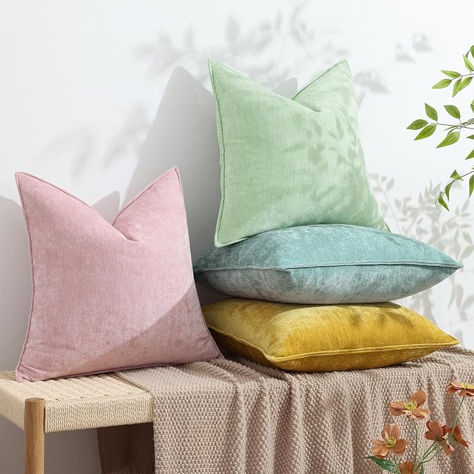 decorUhome Summer Couch Throw Pillow Covers 20x20 Set of 2, Decorative Soft - Image 5