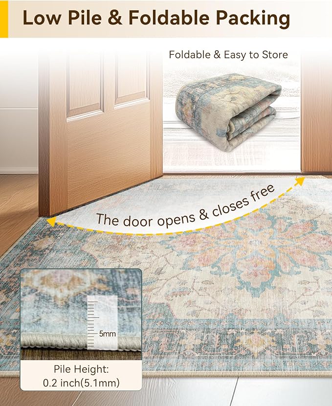 RELEANY Area Rugs 2'6"x4' Kitchen Rugs Entry Rug Small Rugs - Image 4