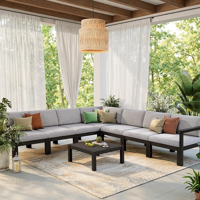 Stoog Modular Patio Sofa Set, 11-Piece Outdoor Sectional Sofa Set - Image 7
