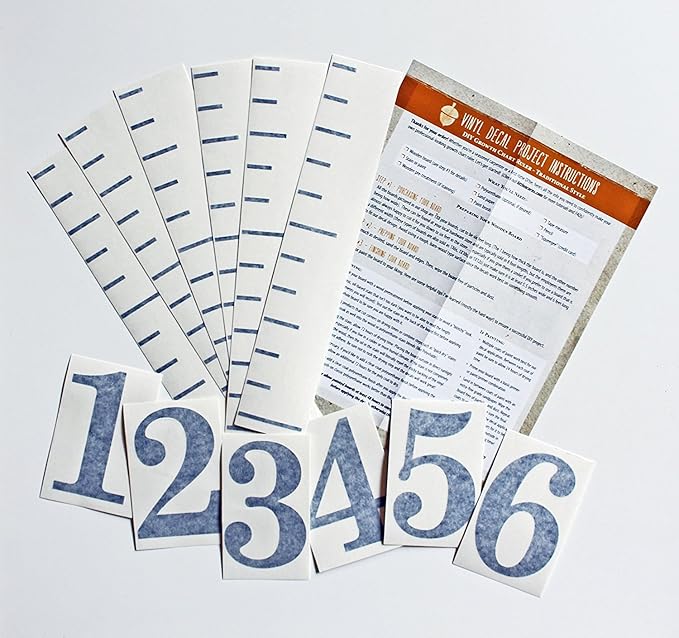 Little Acorns DIY Vinyl Growth Chart Ruler Decal Kit, Jumbo Numbers