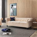 Mid-Century 3 Seater Sofa, Velvet Couch by YUCHIATHSoulFurniture