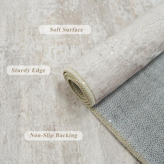 Washable Abstract 3x25 Runner Rug - Image 7