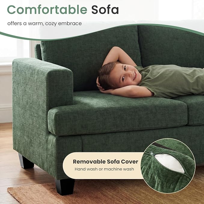 YOUDENOVA Sofa, 3 Piece Set Comfy Sofa, Loveseat & 2 3-Seater Couch - Image 5