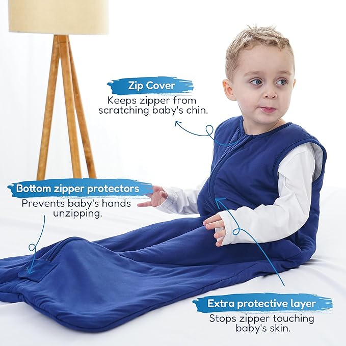 TotAha Toddler Sleep Sack 1.0 TOG for 2T-3T-4T, Soft Wearable Blanket Baby Sleeping Bag with 2-Way Safe Zippers, All Season Sleepsacks for Girl Boy