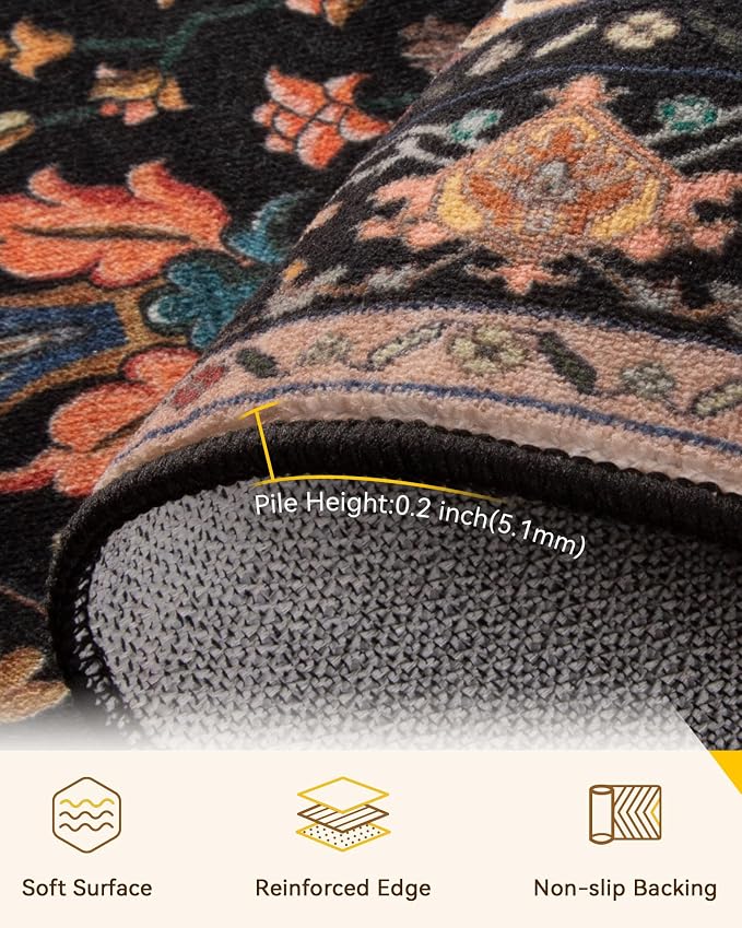 RELEANY Area Rugs 2'6"x4' Kitchen Rugs Entry Rug Small Rugs - Image 3