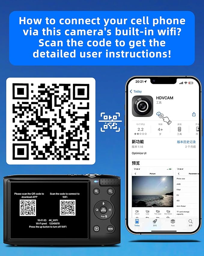 T TAKMLY Digital Camera 5K, Autofocus 16x Zoom 72MP Point and Shoot Cameras Compact Portable with Flash for Kids Boys Girls Teens Students, Anti Shake 2.8'' Screen, 64GB Card Include, Pink