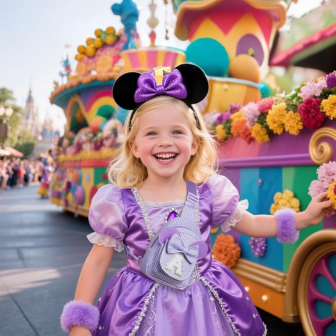 Small Sling Bag, Personalized Bags for Girls, Gifts for Girls Kids, Girl Friend Daughter Birthday Gift for Kids Daughter Sister Girl Gifts Trendy Stuff Belt Sling Shoulder Bag (Purple V)