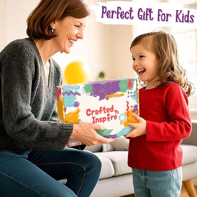 TUZT My First Sewing Kit for Kids - Monster Sewing Craft Kit for Beginners with 12 Pre-Cut Monster Plush Toys, Scissor, Plastic Needles & Thread, DIY Felt Crafts Project for Girls & Boys Ages 4-12