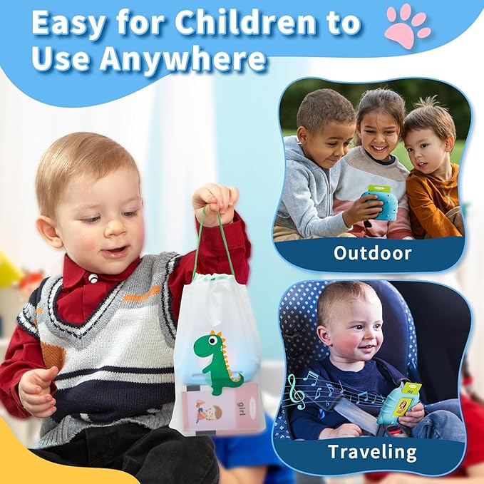 Toddler Toys Talking Flash Cards for 1 2 3 4 5 6 Year Old Boys and Girls, Autism Sensory Toys for Autistic Children, Learning Educational Montessori Speech Therapy 248 Sight Words Kids Gifts