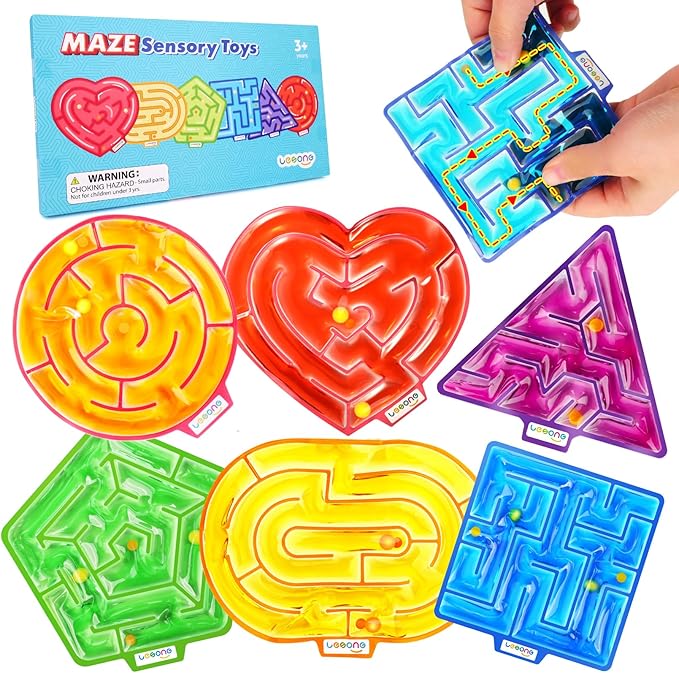 Sensory Fidget Toys for Children with Autism: Calming Gel-Filled Maze for Classroom and Home - Special Needs Sensory Toys for Kids Travel