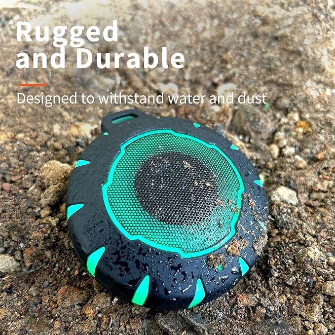 HEYSONG Waterproof Shower Bluetooth Speaker, Durable & Portable with Clear Sound, Ideal for Shower, Pool, Beach & Kayaking – Great Gift for All Ages