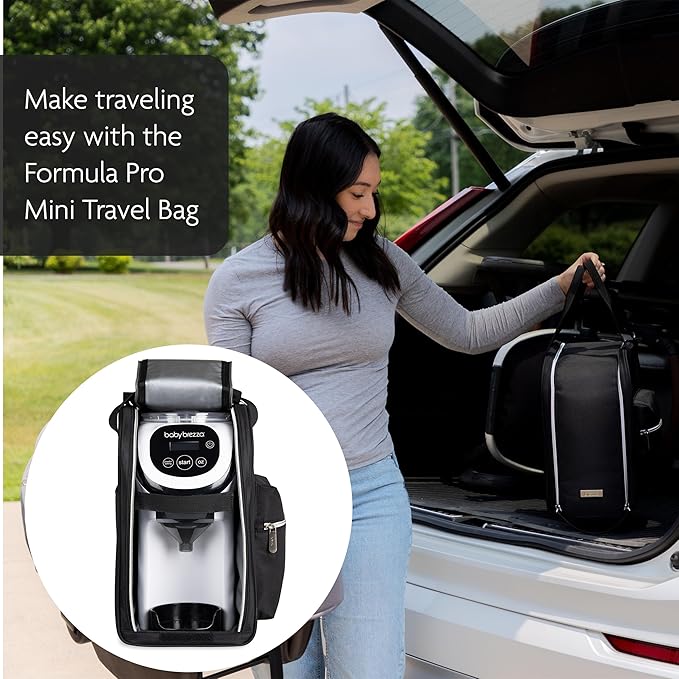 Baby Brezza Formula Pro Mini Baby Formula Mixer Machine Fits Small Spaces and is Portable for Travel– Bottle Makers Makes The Perfect Bottle for Your Infant On The Go, White