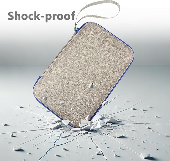 Case Compatible with Giiker Super Slide Brain Games, Protective Storage Bag Holder for Giiker Brain Teaser Puzzles Games Toys (Only Case) (Blue-Grey)