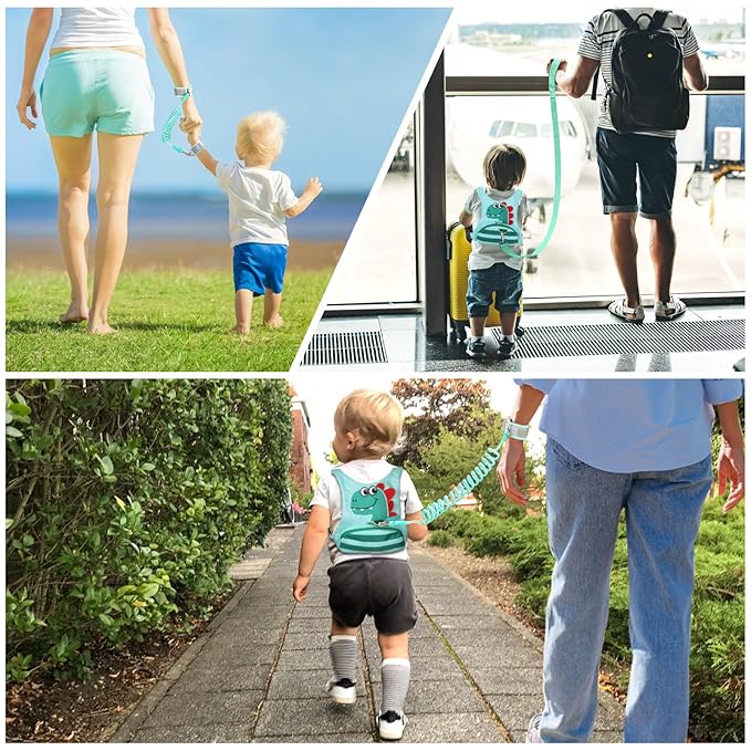 Toddler Leash for Kids-Baby Child Harness with Anti Lost Wrist Link for Boys/Girls