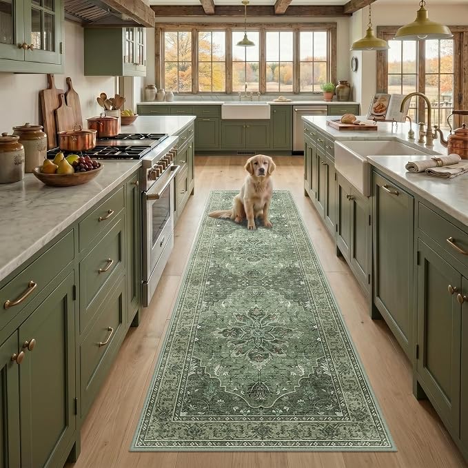 RELEANY Area Rugs 2'x7' Runner Rug Non Slip Washable - Image 2