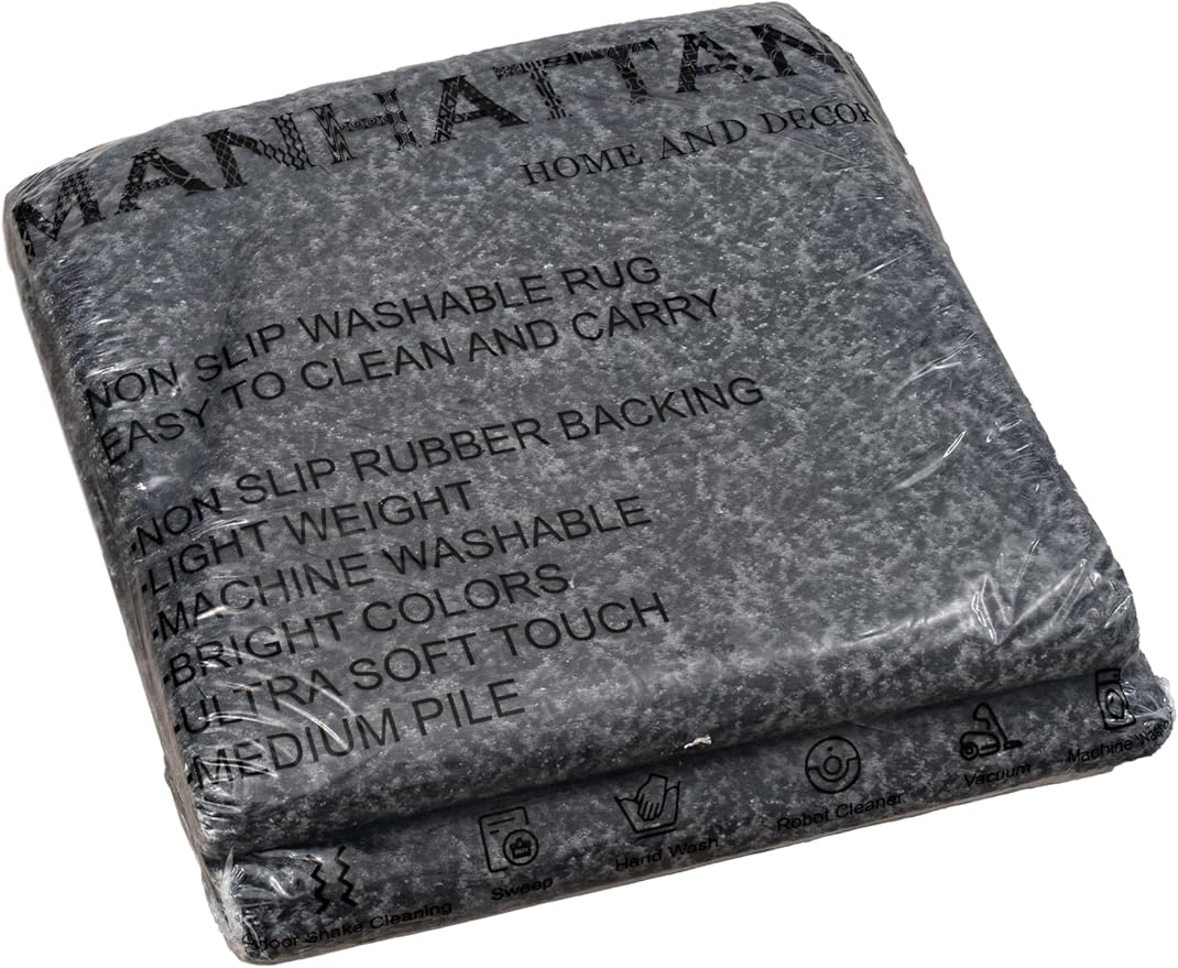 Non-Slip Washable 5x7 Area Rugs for Living Room Bedroom, Ultra Soft Bedside Rug, Indoor Floor Carpet for Kids Girls and Boys, Dorms, Nursery Rooms, Non-Skid Area Rug, Abstract Anthracite, 5' x 7'