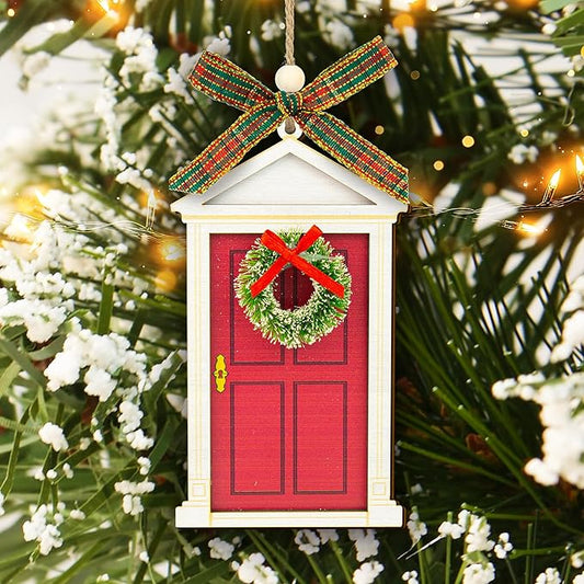 First Christmas in New Home Ornament 2024 - Our First House, Apartment, Wood New Home Decor - Housewarming Gift