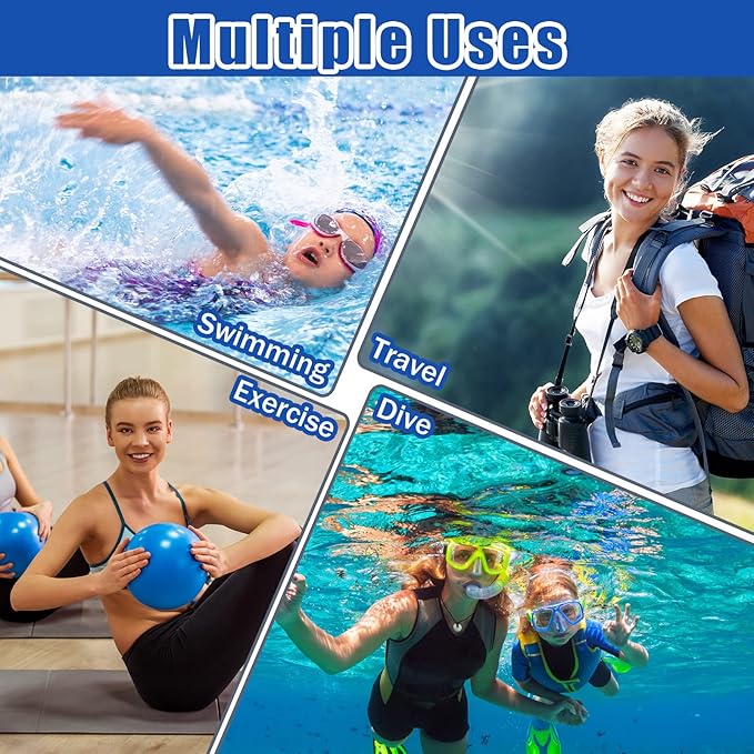 Shappy 2 Pcs Large Travel Laundry Bag Washable Waterproof Wet Dry Large Dirty Clothes Bag Bathing Workout(Solid Black Navy)