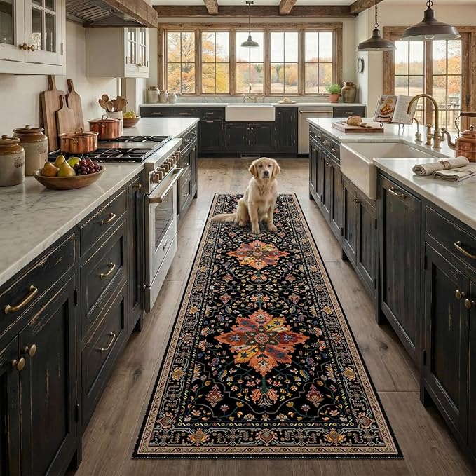 RELEANY Area Rugs 2'6"x8' Runner Rug Non Slip Washable - Image 3