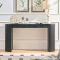 59.05'' Curved Console Table by LynHomeFurnitureMall