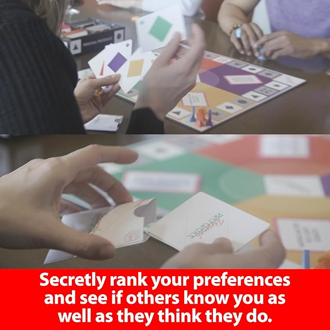 Board Game - The Original Preference Ranking Family Party Game from The 1980s, with 750 All New Cards, 'How Well Do You Really Know Each Other', 2-12 Players (Updated Edition)