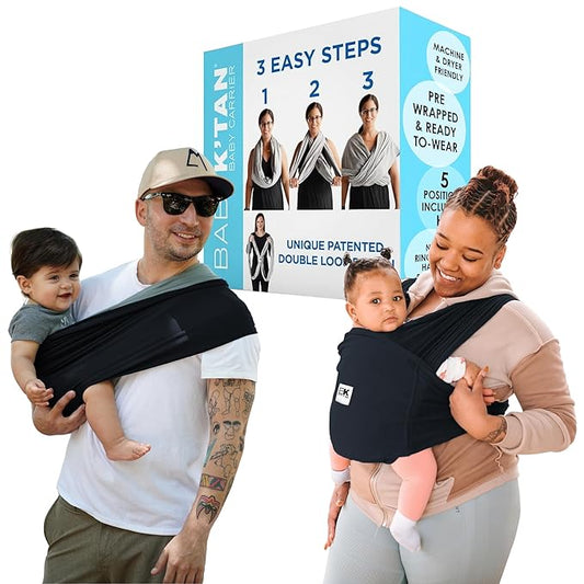 Active Oasis Baby K'tan Baby Carrier Wrap: #1 Easy Pre-Wrapped Baby Sling Gift | Breathable Sport Blend | UVA/UVB Infant Sun Protection | Promotes Safe Hygiene | Newborn up to 35lb (See Size Chart)
