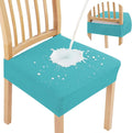 Smiry Waterproof Seat Covers for Dining Room Chairs Set of 4, Stretch Jacquard by Smiry