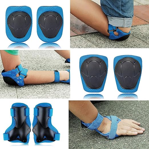 Knee Pads for Kids Knee Pads and Elbow Pads Toddler Protective Gear Set Kids Elbow Pads and Knee Pads for Girls Boys with Wrist Guards 3 in 1 for Skating Cycling Bike Rollerblading Scooter