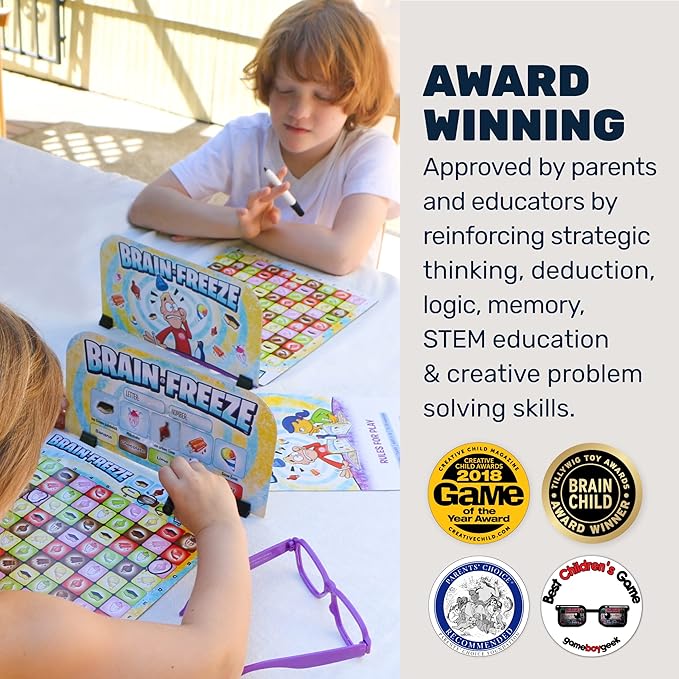 Brain Freeze™ Board Game – Fun Memory Game for Kids & Families, Educational Toys & Learning Game, Logic & Deduction Challenge, Ages 5+
