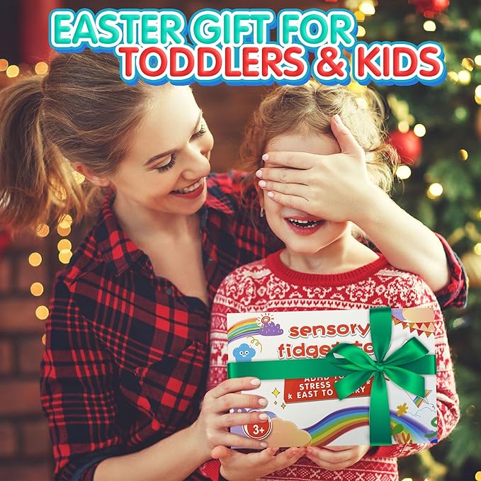 Dinosaur Color Sorting Sensory Toy Gift for Toddler Activities Fine Motor Matching Game Roadtrip Travel Essential Autism Fidgets for Classroom Christmas Stocking Stuffers for Kid 3 4 5 Year Old Boy