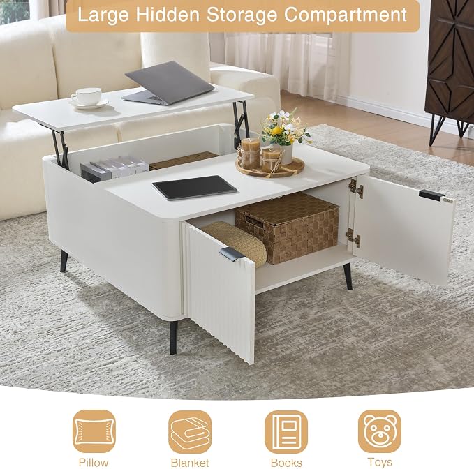 Fatmok Large Lift Top Coffee Table - Image 5